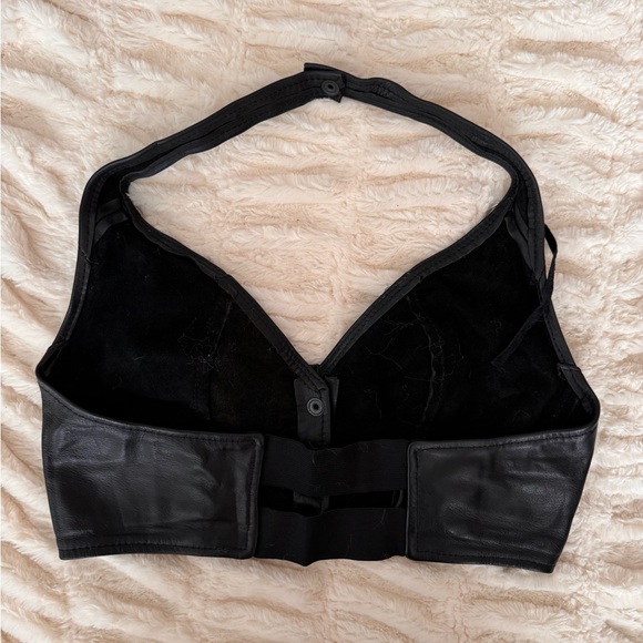 Hillside Leather vintage fringe halter crop top - Picture 5 of 7